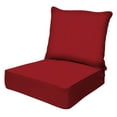 thumbnail image 1 of Textured Solid Imperial Red Deep Seating Cushion Set, 1 of 8