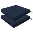 thumbnail image 1 of Textured Solid Indigo Blue Premium Dining Seat Cushion (2-Pack), 1 of 8