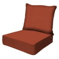thumbnail image 1 of Textured Solid Terracotta Deep Seating Cushion Set, 1 of 8