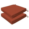 thumbnail image 1 of Textured Solid Terracotta Premium Dining Seat Cushion (2-Pack), 1 of 8