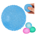 thumbnail image 1 of Textured Stress Ball, Soft Blue Textured Gel Squeeze Ball, Sensory Fidget Toy for Anxiety Relief Kids Adults, Party Favors Stocking Stuffers Gifts, 1 of 9