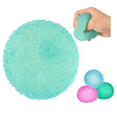 thumbnail image 1 of Textured Stress Ball, Soft Green Textured Gel Squeeze Ball, Sensory Fidget Toy for Anxiety Relief Kids Adults, Party Favors Stocking Stuffers Gifts, 1 of 9