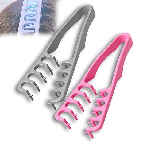 Textured Styling Comb for Men & Women Hair, 2026 New Men's Fluffy Texture Styling Quad Comb Brush Crimp for Volume & Fringe Parting, ABS Plastic