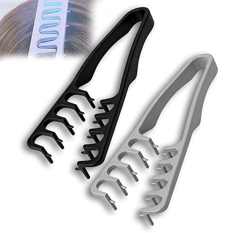 Textured Styling Comb for Men & Women Hair, 2026 New Men's Fluffy Texture Styling Quad Comb Brush Crimp for Volume & Fringe Parting, ABS Plastic