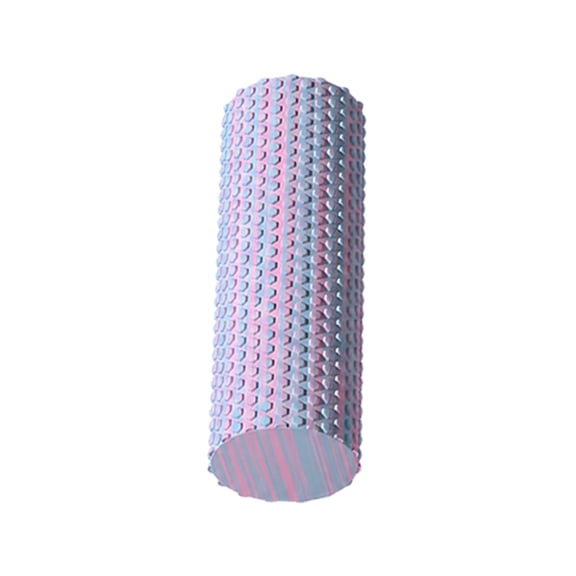 Textured Surface Roller For Exercise And Yoga, Lightweight Foam Roller For Legs And Back, Portable Fitness Accessory For Home And Gym,Light Purple - 9.6X30Cm