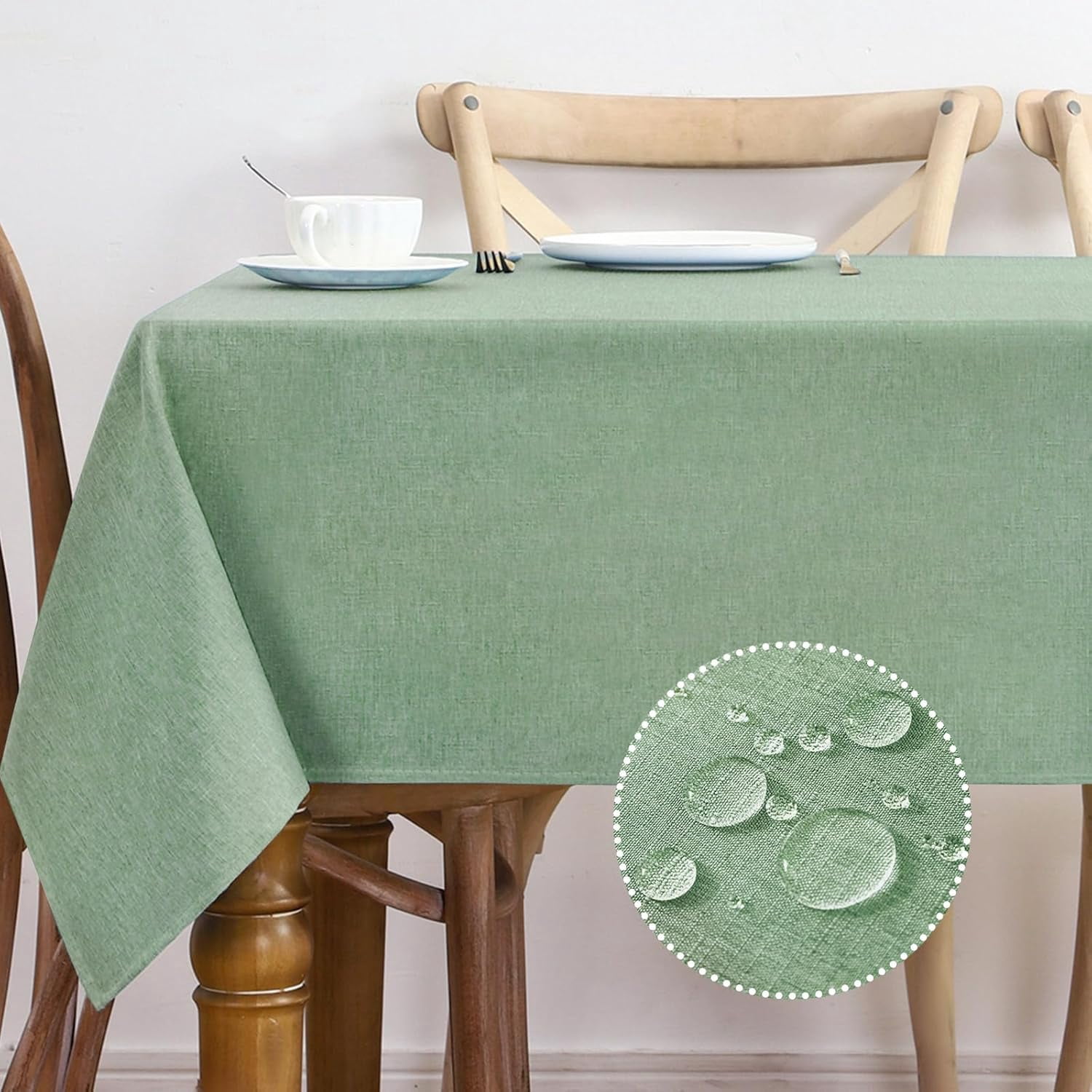 Spring Tablecloth Texture Textured Tablecloth Rectangle 60x120 Water Resistant Spill-Proof ...