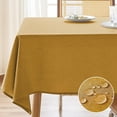 thumbnail image 1 of Textured Tablecloth Rectangle 60x84 Water Resistant Spill-Proof Wipeable Table Cloth Wrinkle Free Fabric Dining Table Cover for Birthday Party Farmhouse Spring kitchen Tablecloths, 1 of 6