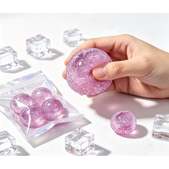 Textured Teardrop Squishy Ball, 2.36 Inch Bumpy Surface Squeeze Toy, Soft Moldable Sensory Fidget Toy for Tactile Play, Desk Accessory and Novelty Gift, Assorted Colors