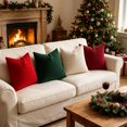thumbnail image 1 of Textured Throw Pillow Covers Corduroy Cushion Cases for Sofa Living Room Bedroom Couch Interior Styling, 1 of 6