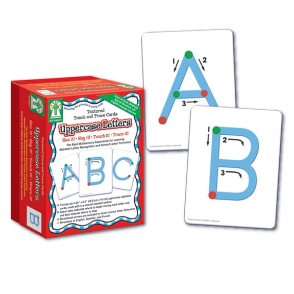 Textured Touch and Trace: Uppercase Manipulative | Bundle of 5
