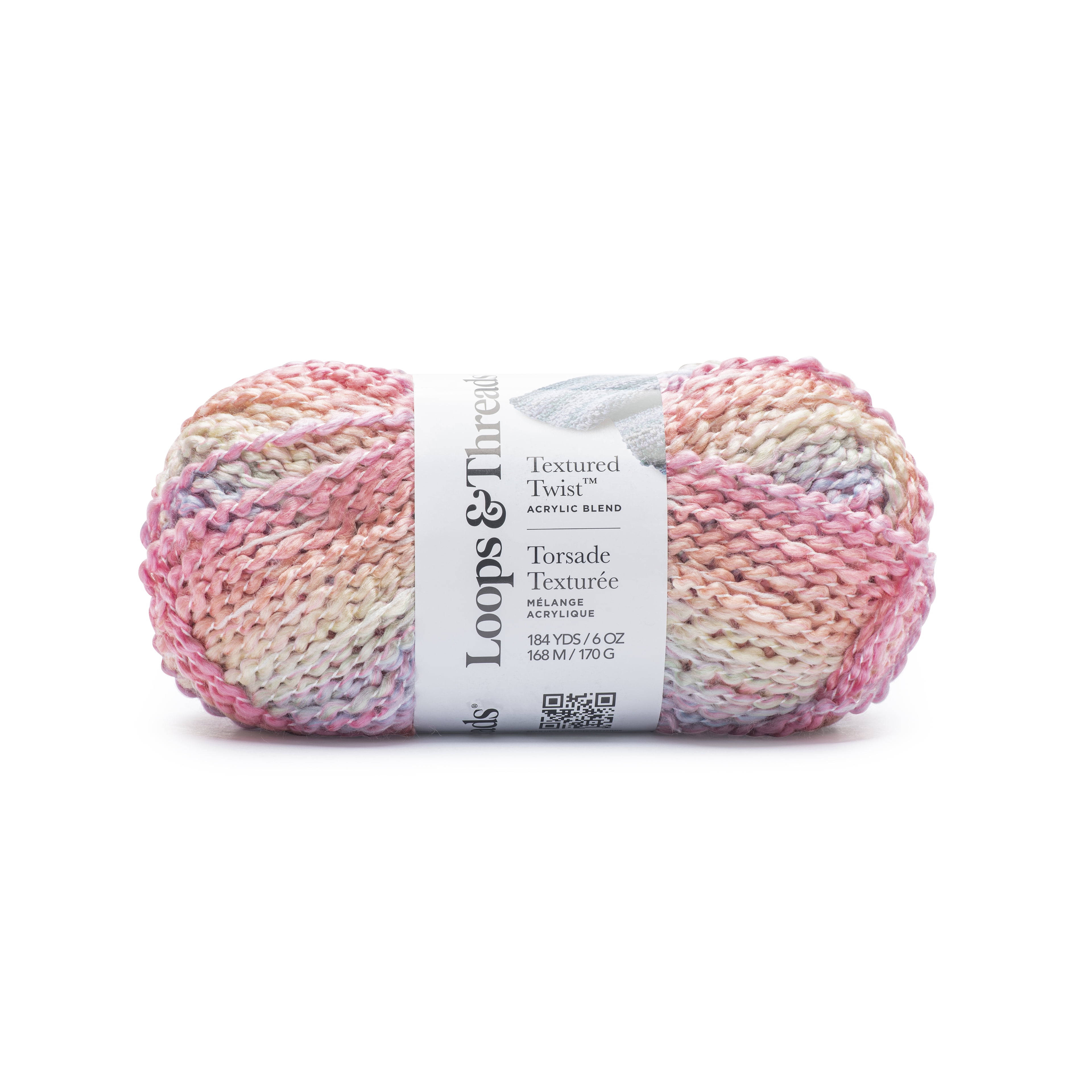 Textured Twist Yarn by Loops & Threads - Yarn for Knitting - Crochet - Weaving - and Arts & Crafts - Multi - Acrylic Blend - 6 oz - Walmart.com Textured Twist Yarn by Loops & Threads - Yarn for Knitting - Crochet - Weaving - and Arts & Crafts - Multi - Acrylic Blend - 6 oz - Walmart.com