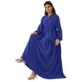 thumbnail image 1 of Textured V-Neck Maxi Dress with Button Detail, 1 of 7