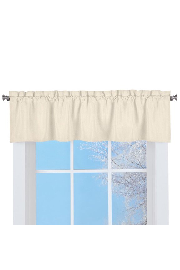 Collections Etc Solid Textured Swag Window Valance with Rod Pocket Top for Easy Hanging