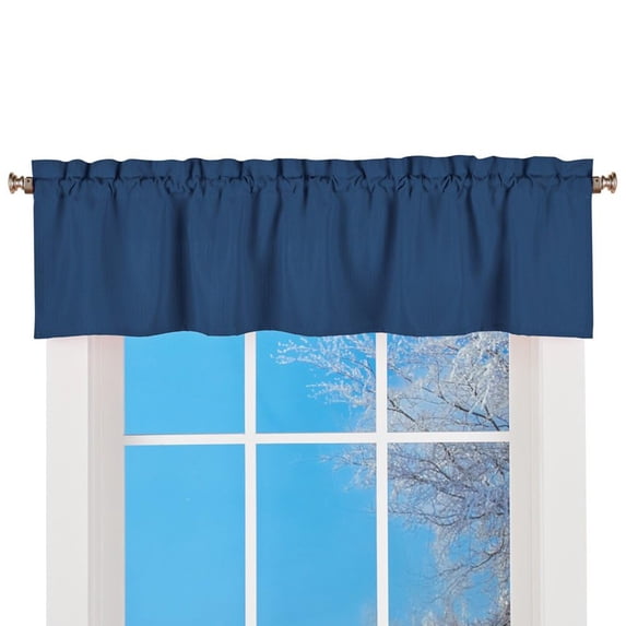 Collections Etc Solid Textured Swag Window Valance with Rod Pocket Top for Easy Hanging