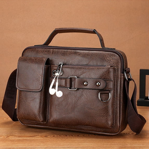 Textured Vegan Leather Crossbody Bag for Women, Adjustable Strap Lightweight Purse, Spacious Handbag for Travel Work Daily Use