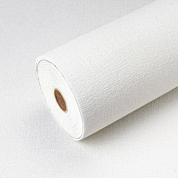 Textured Wallpaper 50x280cm Self Adhesive Wallpaper for Walls Embossed Wallpaper for Bedroom Thick Wallpaper for Textured Wall Waterproof Sticky Back Vinyl Foam for Rooms - white