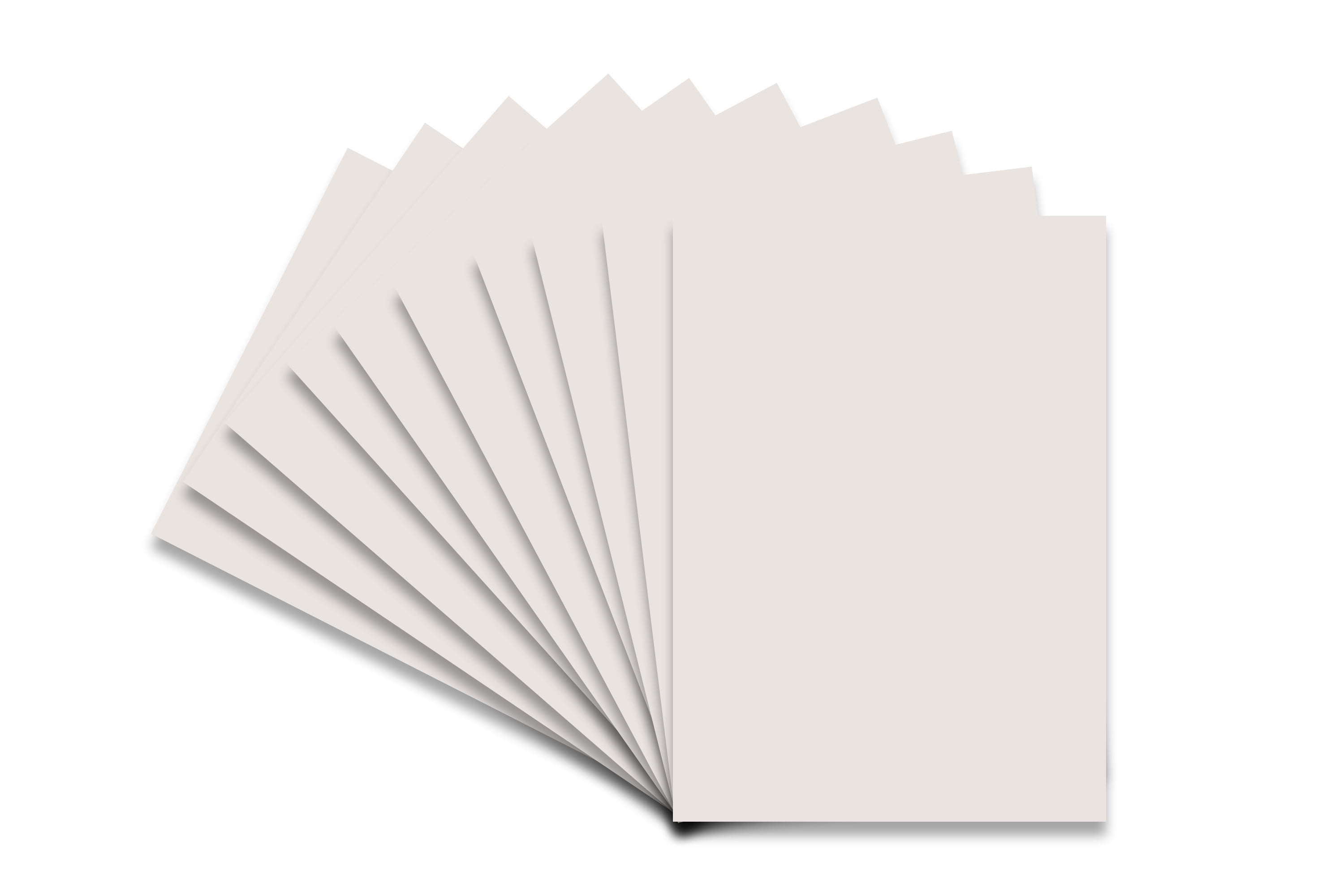 Textured White 8x10 Backing Board - Uncut Photo Mat Board (50-Sheets) 