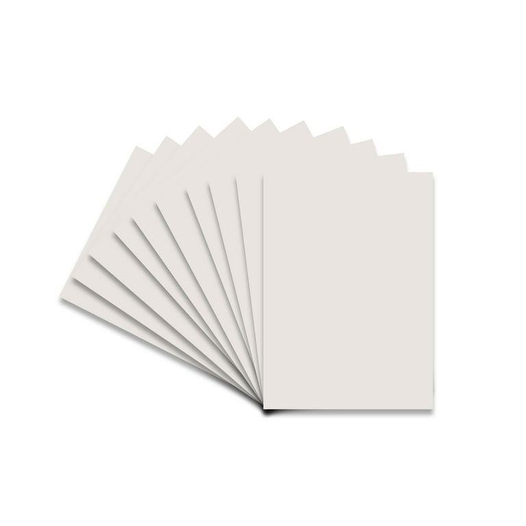 Textured White 8x10 Backing Board - Uncut Photo Mat Board (50-Sheets)