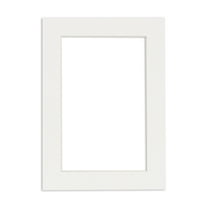 Textured White Acid Free 5x7 Picture Frame Mats with White Core Bevel Cut for 4x6 Pictures - Fits