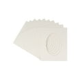 thumbnail image 1 of Textured White Acid Free 6x7.5 Oval Picture Frame Mat with White Core Bevel Cut for 3x5 Pictures -, 1 of 3