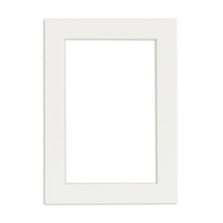 Single Designer 8x10 Mat w/5x7 Opening - White