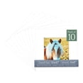 thumbnail image 1 of Textured White Picture Frame Mat for 10x10 Frames - Fits 6x6 Photos - 10 Mats, 1 of 7
