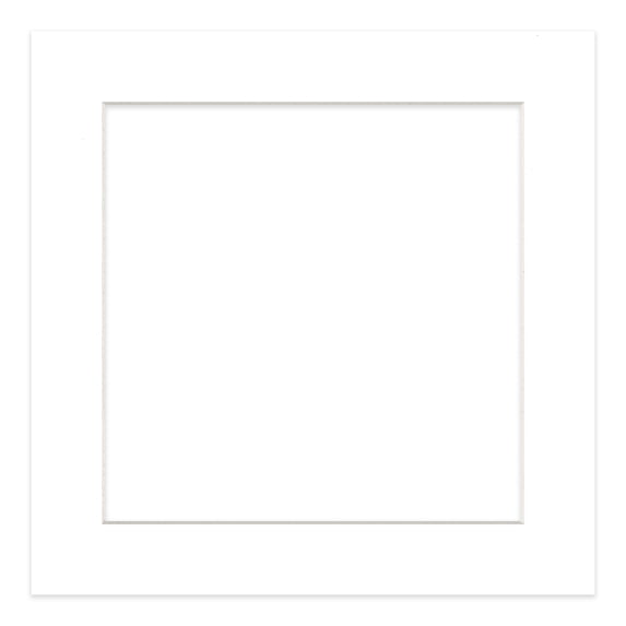 Textured White Picture Frame Mat for 10x10 Frames - Fits 8x8 Photos - 1 Mat