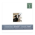 thumbnail image 1 of Textured White Picture Frame Mat for 20x20 Frames - Fits 6x6 Photos - 1 Mat, 1 of 7