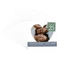 thumbnail image 1 of Textured White Picture Frame Mat for 22x22 Frames - Heart Opening for 18x18 Photos - 25 Mats, 1 of 7