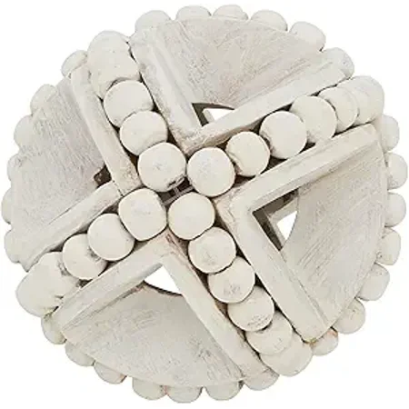 Textured Wooden Bead Orb