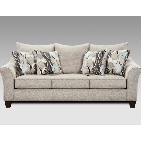 Textured light gray fabric | Transform the primary living space | Sit comfortably on the sinuous spring - supported seat