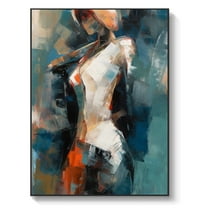 Textured wall art, male oil painting, modern abstract, abstract painting palette knife art, unique artwork,61*46cm (24*18) inches, unstretched frameless