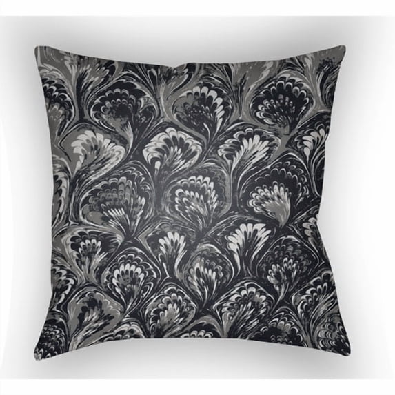 Surya TX029-1818 Textures 18 x 18 x 4 in. Throw Pillow, Black - Medium