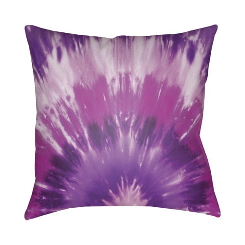 Surya TX057-2020 20 x 20 x 4 in. Textures Abstract Square Throw Pillow, Bright Purple & Violet