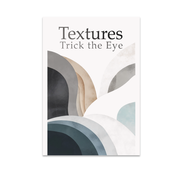 Textures Trick The Eye Abstract Wall Art - Modern Decor Enthusiast - 13x19 Poster Print
