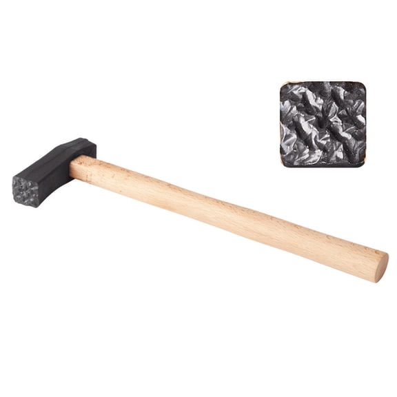 Texturing Hammer Jewelry Making Tool Square Head with Handle Metal Pattern Designed Forming Tools Jewelry Gavel