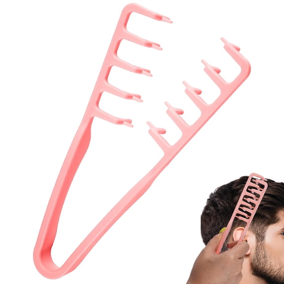 Texturizing Comb, 2026 Men's Texture Styling Comb,  Men's Volumizing Texture Tool,  Maximum Root Lift Tool,  ABS Plastic Non-Slip Textured Handle , Root Lifter Comb (Pink)