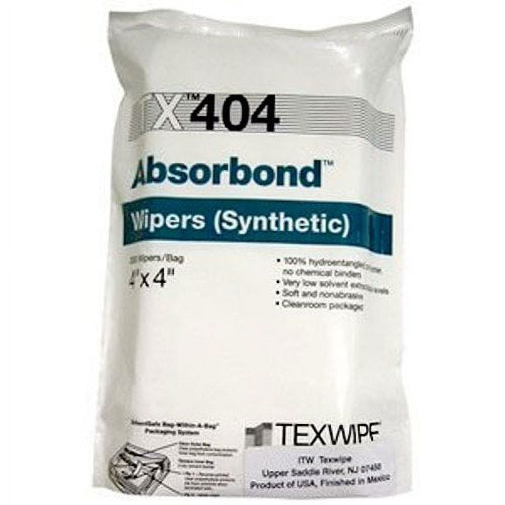 Texwipe TX404 Absorbond 4" x 4" 1200 Wipes/Bag