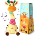 thumbnail image 1 of Texwix Flexcamo Dancing Talking Giraffe Toy,Repeating What You Say, Glowing Musical Electronic Giraffe Gifts for Toddlers, 1 of 8