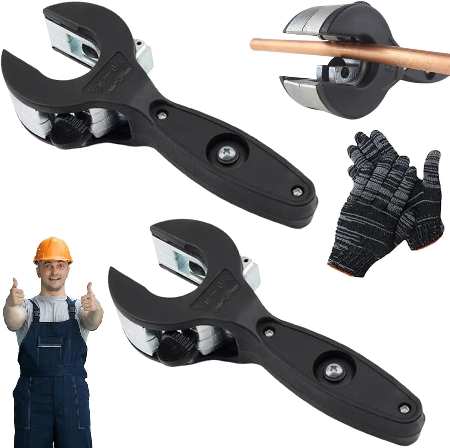 Coupe-Tube à Cliquet à Une Main - Pour Cuivre, PVC, Aluminium, Acier Inox - Coupe Rapide (8-29 Mm)