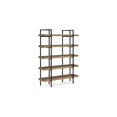 thumbnail image 1 of Tey Bookcase, 5 Display Shelves, Brown Mango Wood, Gray Metal Frame, 1 of 5