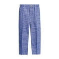 thumbnail image 1 of Teyfeniy Blue Toddlers Dress Pants For Boys Girls School Uniform Elastic Waist Button Solid Color Casual Straight Leg Chino Pants, 1 of 2