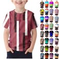 thumbnail image 1 of Teyfeniy Casual T-Shirts for Toddler Kid Boys Short Sleeve Summer Fashion Color Block Print Cute Pullover Shirts Crew Neck Going out Outfits, 1 of 5