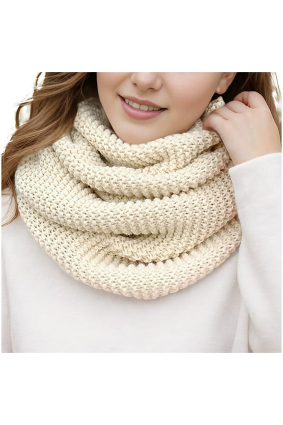 Fall Winter Women Scarves Cable Knitted Neck Gaiter Scarf For Women Warm Neck Warmer Cold Weather