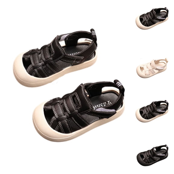 Teyfeniy Sandals for Toddlers Kids Unisex Close Toe Summer Outdoor Beach Pool Activity Water Shoes Casual Breathable for Boys and Girls(Toddler/Little Kid/Big Kid)