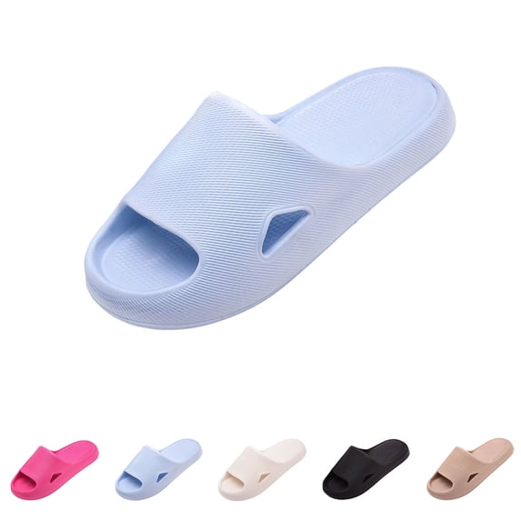 Teyfeniy Soft Slides for Women & Men Cushioned Thick Sole Lightweight Non Slip Recovery Sandals for Indoor & Outdoor Comfort House Slides Shower Sandals
