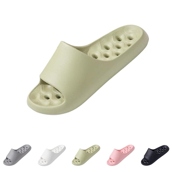 Teyfeniy Soft Slides for Women & Men Cushioned Thick Sole Lightweight Non Slip Recovery Sandals for Indoor & Outdoor Comfort House Slides Shower Sandals