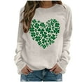 thumbnail image 1 of Teyfeniy St. Patrick's Day Sweatshirts for Women Graphic Long Sleeve Tops Casual Irish Gift Pullover Shirts Loose Crew Neck Comfy Tops, 1 of 7