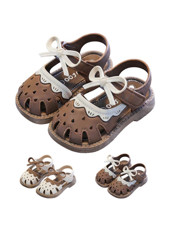 Toddler Girls Sandals Close Toe Cute Sport Beach Swim Pool Water Lightweight Summer Water Shoes Non-Slip Quick Dry Breathable Outdoor Play Casual Sandals(Toddler/Little Kid)