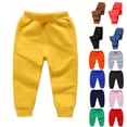 thumbnail image 1 of Teyfeniy Toddlers Boys Girls Casual Sweatpants Elastic Waist and Ankle Pants Straight Leg Solid Color Loungewear Sleepwear, 1 of 3